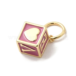 Латунь эмаль подвески&nbsp;KK-P338-43G-03