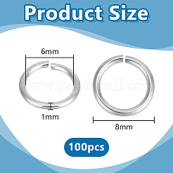 100 шт. стойка с покрытием из латуни открытые соединительные кольца KK-PH0013-59B