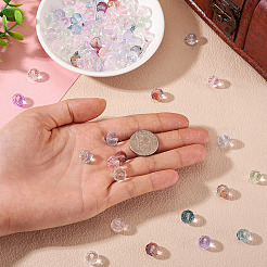 90 шт. 9-х цветные прозрачные стеклянные бусины GLAA-TA0003-33