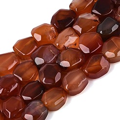 Hebras de cuentas de ágata natural teñidas y calentadas.&nbsp;G-N359-15A-08
