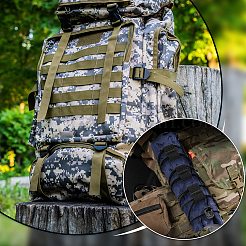 Нейлоновый ремешок с национальным флагом. многофункциональный тактический жилет для активного отдыха&nbsp;AJEW-WH0248-592B