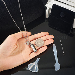 1 шт. комплект из открывающейся колонны из нержавеющей стали 304 с подвеской в виде урны для праха&nbsp;NJEW-TA0001-18