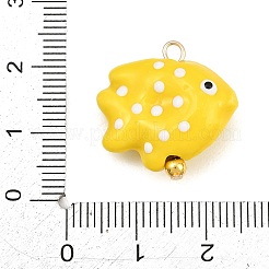Porcellana fatta a mano con pendenti in ottone&nbsp;PR-CBA6379-01G-01