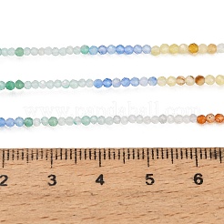 Brins de perles d'agate naturelle de couleur dégradée&nbsp;GG-CBA4399-A04-01A