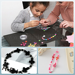 300шт 3 цвета непрозрачные акриловые бусины&nbsp;SACR-WR0001-03