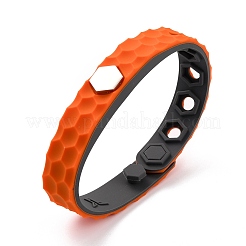 Flache Armbänder aus Silikonschnur&nbsp;LS-BJEW-F421-01A