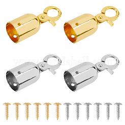 4 шт. 2-х цветные цинковые наконечники для шнура FIND-FH0008-76