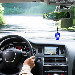 6 шт. 6 стиля турецкие синие подвески из стекла от сглаза украшения HJEW-GO0001-05