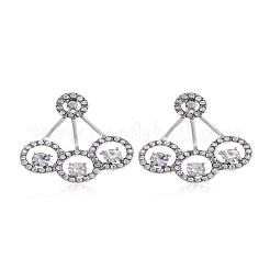 Шикарные и стильные плоские круглые серьги-гвоздики из сплава DS9375