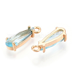 Граненые подвески стекла GLAA-T010-004E