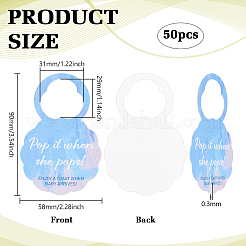 50 шт. бумажные бирки для бокалов для вина на празднование рождения ребенка FIND-FG0004-99A