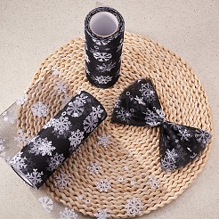 Сетчатые ленты со снежинками в стиле деко&nbsp;OCOR-P010-G15