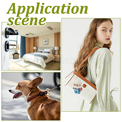 4 шт. латунные подвески-замки с винтовым карабином&nbsp;KK-DC0004-91