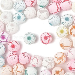 Лакированные бусины из акрила &nbsp;OACR-YW0002-49A