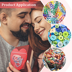 200 Stück wiederverschließbare PVC-Geschenktüten in 2 Farben mit Yin-Yang-Motiv&nbsp;ABAG-PH0001-73