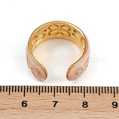 Регулируемые эмалированные манжеты из нержавеющей стали 304 для женщин&nbsp;RJEW-A074-05G