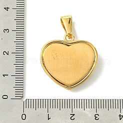 PVD真空メッキ304ステンレスペンダント  ホローハートチャーム  ゴールドカラー  24x24x6mm  穴：9x5mm&nbsp;STAS-L275-07G-02
