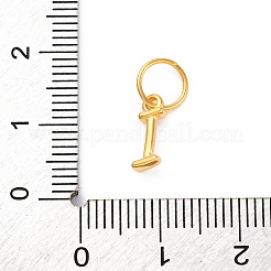 925 ciondolo a forma di lettera in argento sterling con anelli di congiunzione&nbsp;STER-R008-01G-I