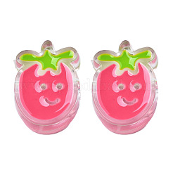 Прозрачные бусины из акриловой эмали&nbsp;TACR-N012-004C