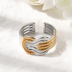 Регулируемые манжеты из нержавеющей стали 304 для женщин RJEW-B150-01GP-02