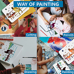 1 шт. трафареты для рисования домашних животных DIY-MA0005-76B