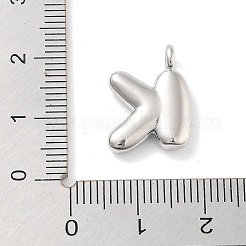 Подвески из латуни с покрытием стойки с буквами-шариками KK-C050-01P-K