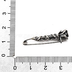 925 роза из стерлингового серебра с ротанговыми булавками JEWB-Q050-02AS