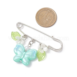 Акриловая бабочка с цветочными подвесками-булавками для килта брошь JEWB-BR00191