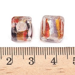 Шарики серебряной фольги стекла FOIL-D074-01D