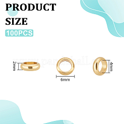 100 шт. Европейские бусины из нержавеющей стали 201 STAS-UN0059-47