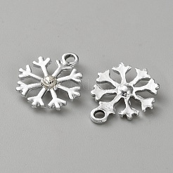 Подвески из сплава и страза&nbsp;FIND-WH0521-74H-S