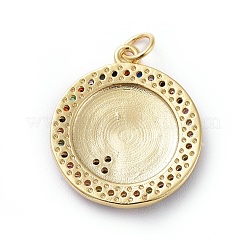 Латунные микро проложить кубического циркония подвески KK-G363-28G