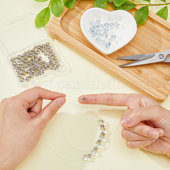 80 шт. 4 размера латунных плоских круглых бусины-разделители&nbsp;KK-FH0006-25