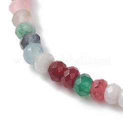 Браслеты-рондели из натуральных окрашенных малайзийских нефритов для женщин&nbsp;BJEW-JB13041