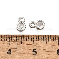 Подвески латунные горный хрусталь&nbsp;KK-V002-29P