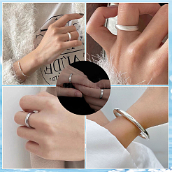 1шт 925 серебряных прямоугольника плоской проволоки&nbsp;STER-BBC0005-64A