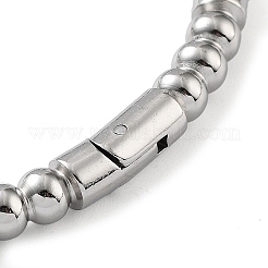 変色しない201ステンレススチール製ヒンジ付きバングル  コラム  内径：2-3/8x2インチ（5.9x5.1cm）&nbsp;STAS-Z057-01B