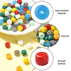 100шт 10 цвета стеклянные бусины k9 нити GLAA-YW0003-59