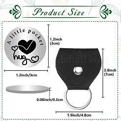 1 шт. 201 памятные монеты из нержавеющей стали AJEW-CN0001-76A