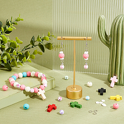 Набор для самостоятельного изготовления браслета-брелка в виде креста для кошелька и ключа от машины DIY-AR0002-73