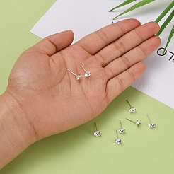 925 Sterling Silber Ohrstecker Zubehör&nbsp;STER-K167-043D-S