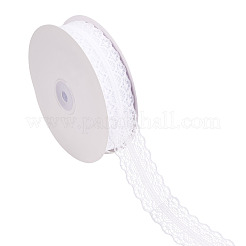 ポリエステルレースリボン  花の包装用  ホワイト  1-1/8インチ（30mm）  約49.21ヤード（45m）/ロール&nbsp;OCOR-TAC0025-008A