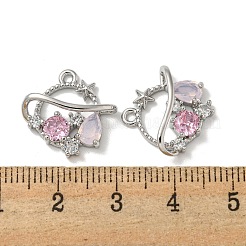 Латунные микро проложить кубического циркония подвески&nbsp;KK-K378-16P