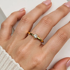 Латунные кольца-манжеты с микропаве из прозрачных кубических цирконий&nbsp;FS-WG9AEF2-03