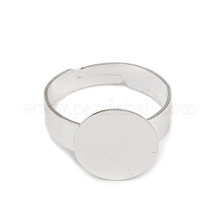 48 шт. 4-х стилевая регулируемая латунная накладка на кольцо-основание KK-FH0004-56