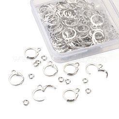Messing-Huggie-Hoop-Ohrringzubehör & offene Sprungringe&nbsp;KK-TA0007-84A-P