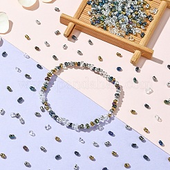 35г 7-х цветов непрозрачного стеклянного бисера SEED-YW0002-52