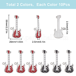 20 шт. 2-цветные эмалевые подвески из платинового сплава&nbsp;FIND-SC0010-64