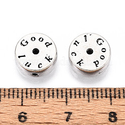 Сплавочные овальные бусины тибетского стиля &nbsp;TIBE-N013-14AS