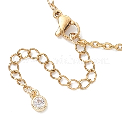 4 шт. 4 варианта браслета из смешанных цепочек из нержавеющей стали 304&nbsp;AJEW-JB01559